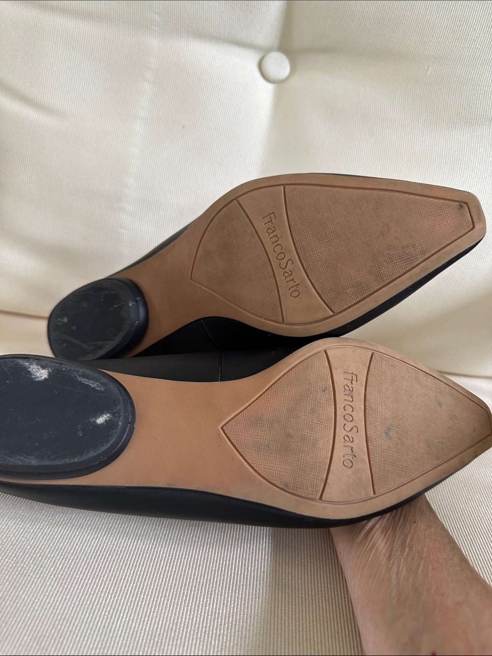 Franco Sarto Belamour Black Pointed Loafer Flats size 8.5 - Picture 10 of 10